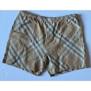 Burberry Men's Flax IP Check Boxer Swim Shorts 2XL 8083161 Portugal NWT $630